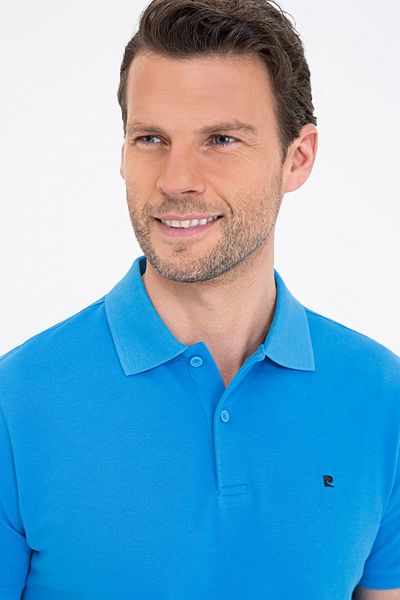 Pierre Cardin Μπλουζάκι Cobalt Blue Slim Fit Basic Polo Neck T-shirt