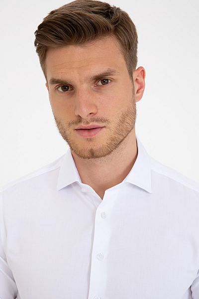 Pierre Cardin Λευκό Slim Fit πουκάμισο