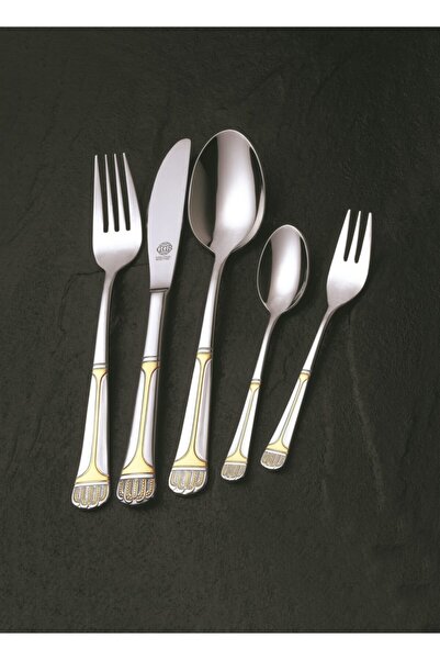 ggs solingen Marion Parlak Altın Solingen 96 Parça Çatal Kaşık Bıçak Seti