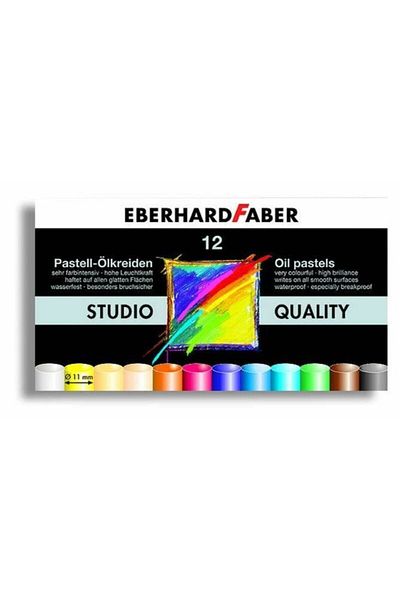 Eberhard Faber Oil Pastel Crayons Cardboard Box Of 12
