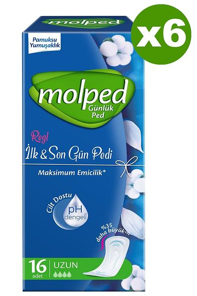 Molped First & Last Day Daily Pad 16X6 Pieces