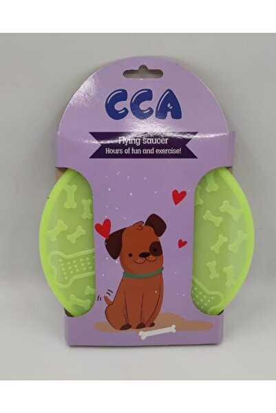 CCA Frizbi Kedi Köpek Oyuncak Büyük Boy Sarı