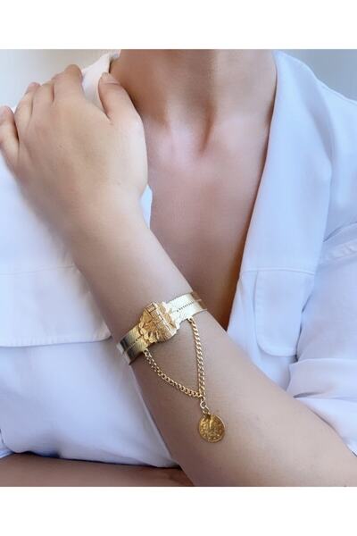 Midyat Gümüş Diyarbakır Hasır Bilezik El Işi Altın Yaldız 925 Ayar Gümüş