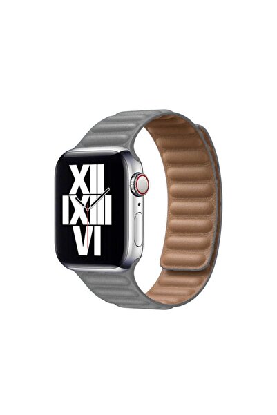 Apple ??? Watch 40mm Krd-34 Deri Kordon Gri