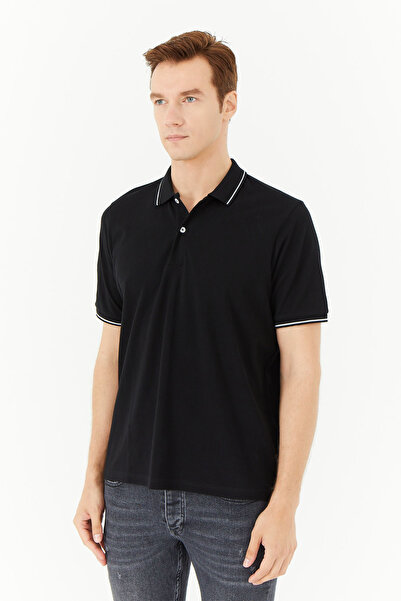 PAULMARK Γιακάς πόλο με γιακά και λεπτομέρεια στο μανίκι