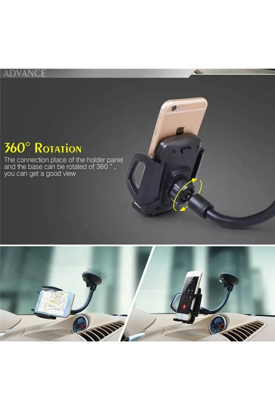 mimtec Araç Içi Uzayan Ayarlanabilir Vantuzlu Telefon Tutucu