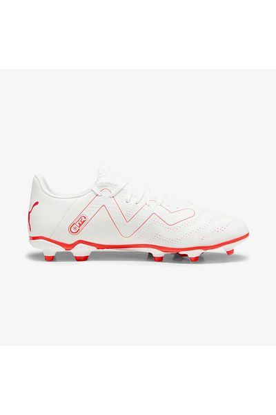 Puma Future Play Fg/Ag Ανδρικά παπούτσια ποδοσφαίρου Turf 10737701 Λευκά