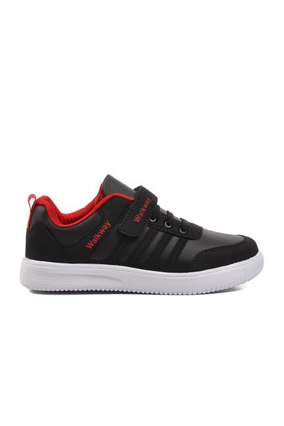 WALKWAY Mely-f Pantofi Copii Negru-alb-rosu Velcro