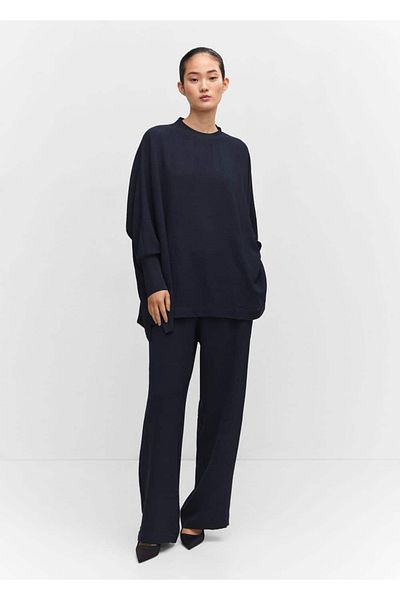 MANGO Woman Oversize szőtt pulóver