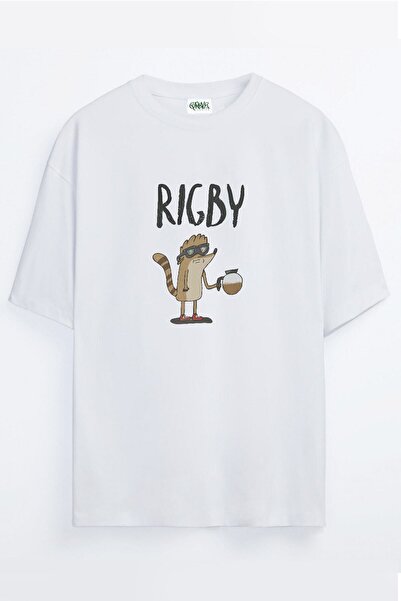 Grove Fashion Continuous Series Rigbi Printed Unisex Oversize T-shirt