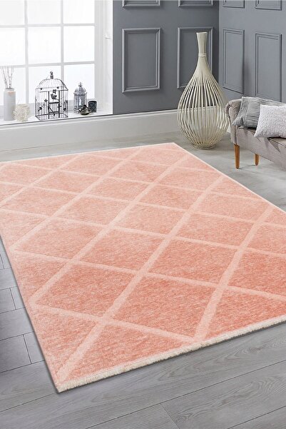 Valery Home Rodney Vl Yıkanabilir Kaydırmaz Çift Taraf Pamuk Dokuma Pudra Pre...