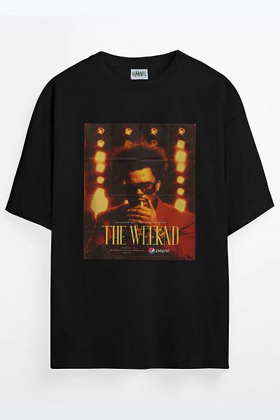 Grove Fashion Poster The Weeknd Printed Unisex Oversize Tricou