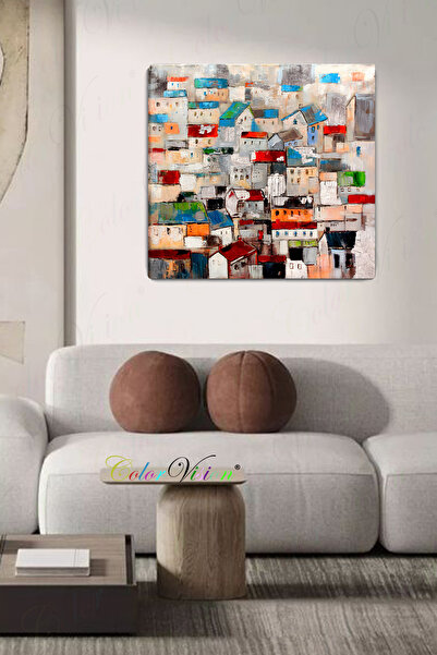 ColorVision Colorful Houses Kanvas Tablo