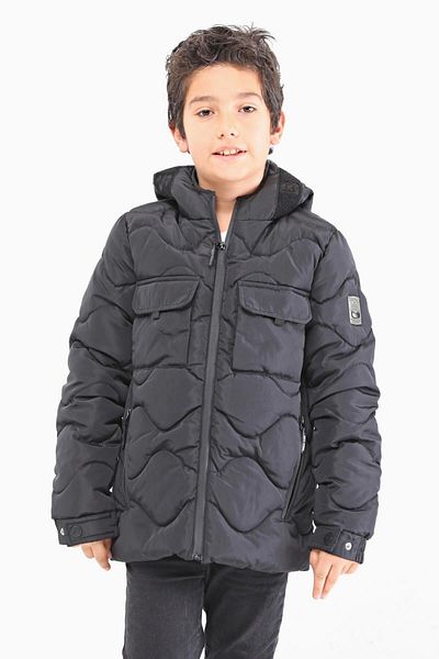 Benittokids Boy's Coat Black 51230s