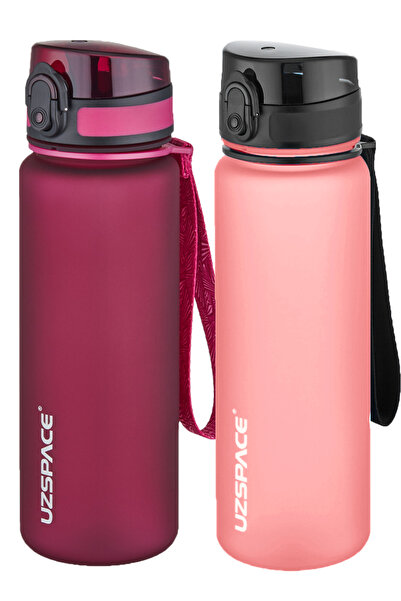 Uzspace 2-Piece Tritan Flask Set 500 Ml 14 Different Color Options Fiftyfifty