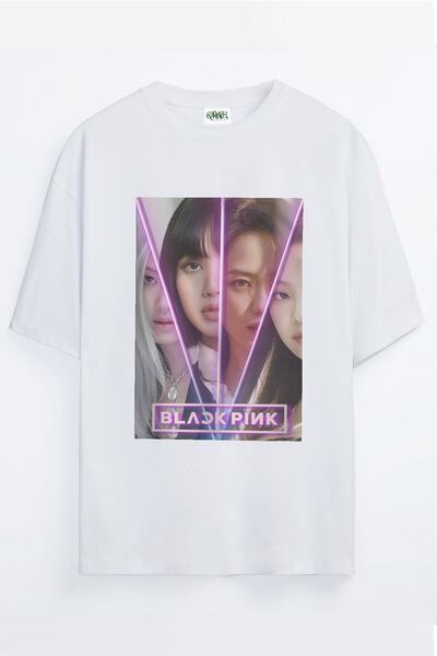 Grove Fashion Lorkey Pinkey Blackpink Printed Unisex Oversize T-shirt
