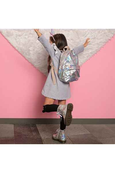 kids A more Charm Girl's Backpack Silver