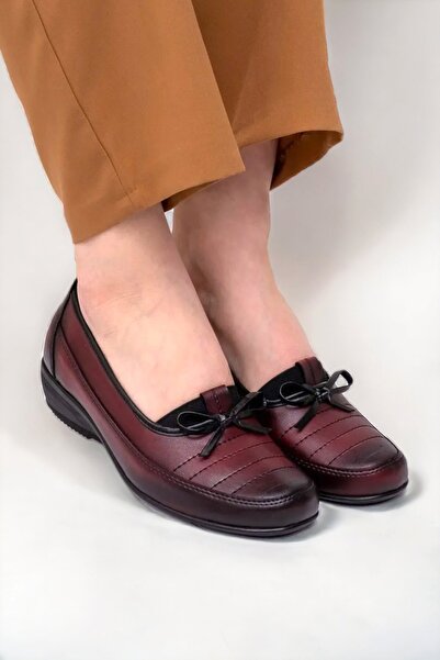 Dortex Trz008 Orthopedic Daily Mother Shoes with Genuine Leather Heel Gel Inside