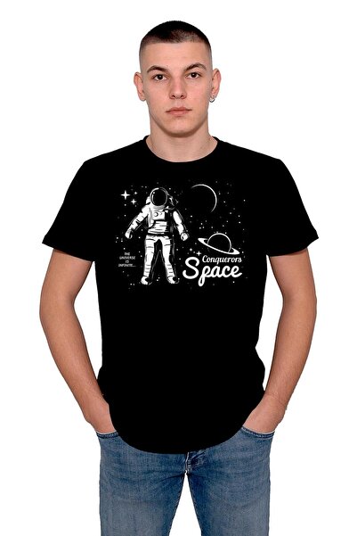BIGROON Unisex majica svemirskog astronauta Kosmos Mars