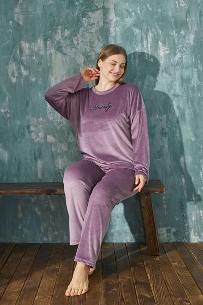 Meba Women's Short Sleeve Plus Size Camisole Powder Pajama Set -6