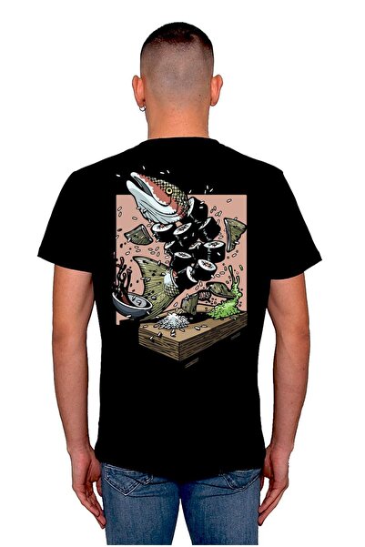 BIGROON Риба Суши Суши Јапан Пиринач Мајица Унисекс мајица