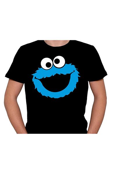 BIGROON Μπλουζάκι Unisex Sesame Street - Σχέδιο Cookie Monster