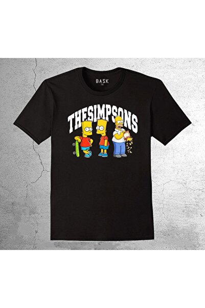 BIGROON تي شيرت سمبسونز بارت هومر للأطفال - تي شيرت سمبسونز