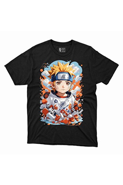 BIGROON ناروتو كاكاشي - تي شيرت أنيمي للأطفال