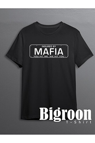 BIGROON تي شيرت رجالي تركي مافيا غانستا ستريت للجنسين