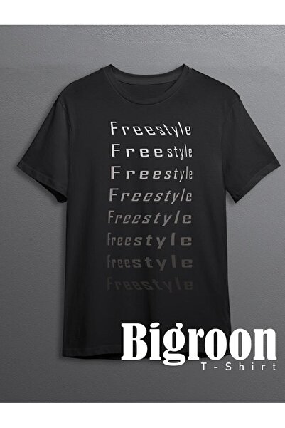 BIGROON Unisex gangsta stilska serberst majica - freestyle