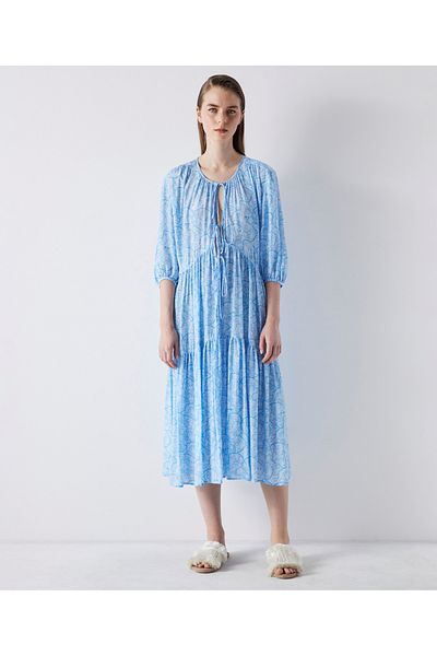 İpekyol Patterned Comfortable Cut Dress