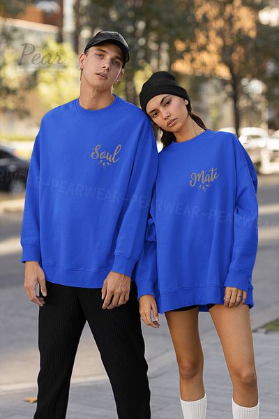 Pear Wear Σετ φούτερ 2 τεμαχίων Soul Mate Couple Unisex Oversize Lover σετ