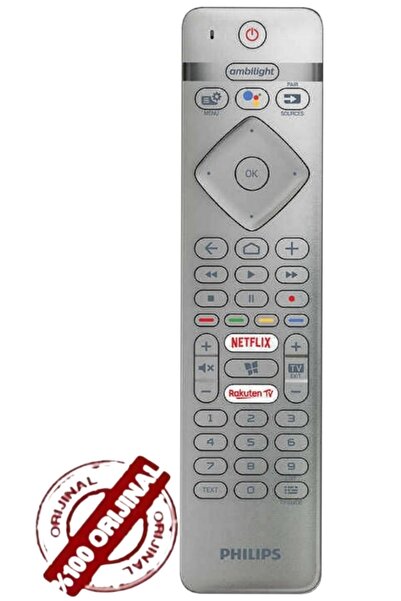 Philips Sesli Komut & Ambilight Tuşlu 55pus7304 Kumanda Rc4154401/01 Rc415440...