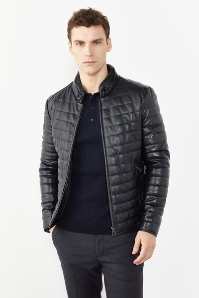 PAULMARK Erk Leather Coat Slim DS2307