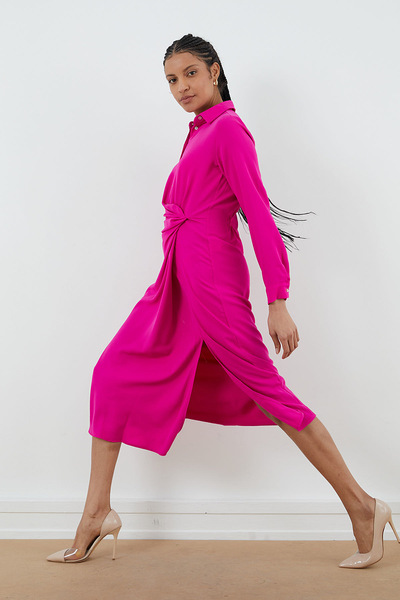 PAULMARK Front Slit Dress