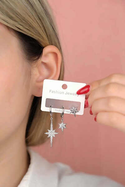 Jack Ferrero ÇELİK exclusive RENK ATMAZ GARANTLİ FATURALI KÜPE