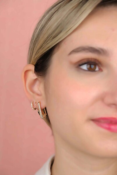 Jack Ferrero ÇELİK exclusive RENK ATMAZ GARANTLİ FATURALI KÜPE