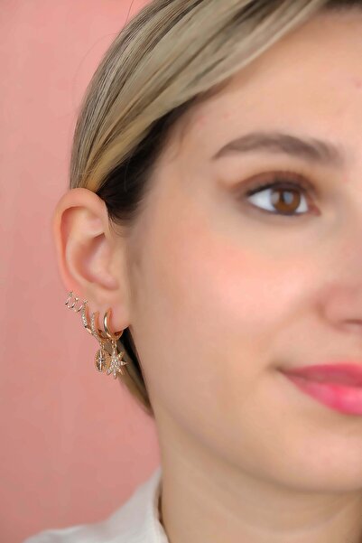 Jack Ferrero ÇELİK exclusive RENK ATMAZ GARANTLİ FATURALI KÜPE