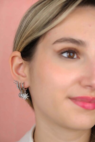 Jack Ferrero ÇELİK exclusive RENK ATMAZ GARANTLİ FATURALI KÜPE