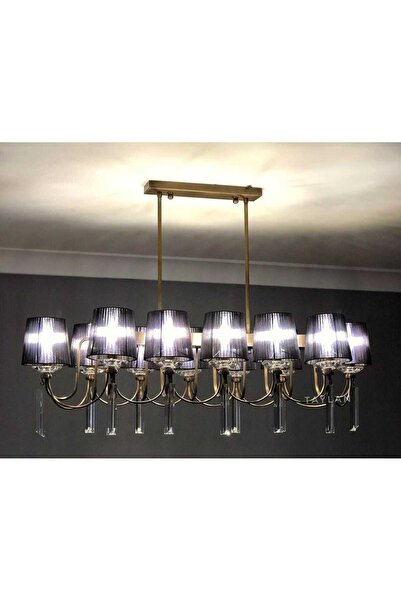 yıldırımavize Kontes 12 Li Yemek Masası Eskitme (TAM MONTAJLIDIR.) ( Led Ampu...