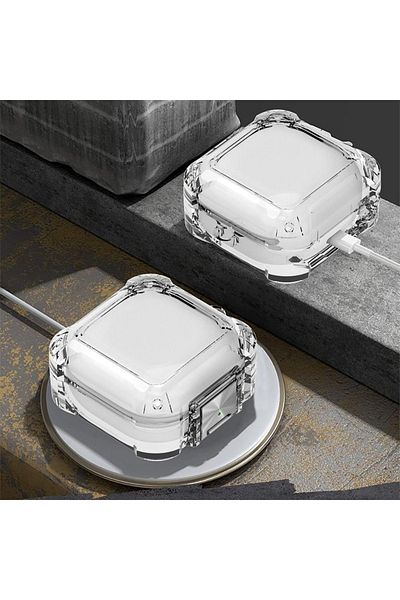 NANOSPACE Tank Transparent Case Compatible with Samsung Galaxy Buds 2 - Buds Pro - Buds Live - Buds 2 Pro - Buds FE