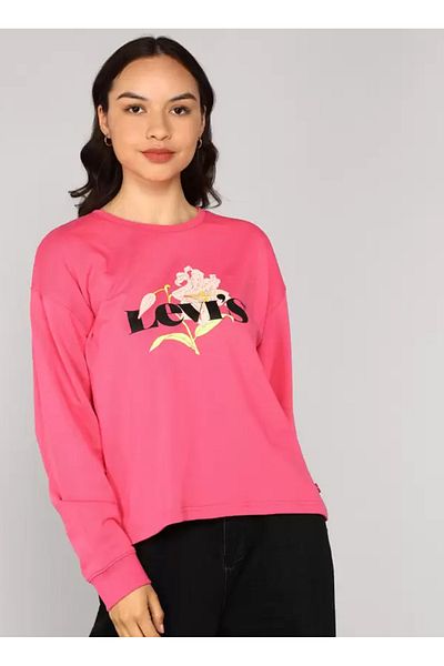 Levi's Red Levis Crew Neck Women's Sweatshirt - 86324-0045