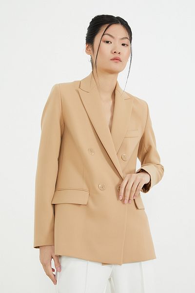 PAULMARK Lined Double Breasted Blazer