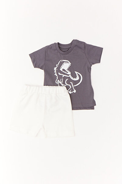 PAULMARK بدلة طفل رضيع منقوشة