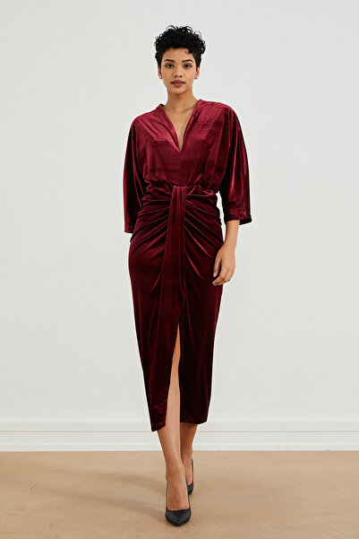 PAULMARK Rochie - Detaliată cu fantă