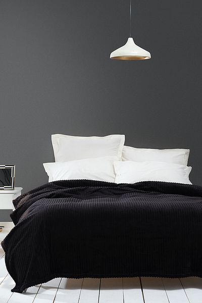 Karaca Home Joena Single Black Blanket - Pp