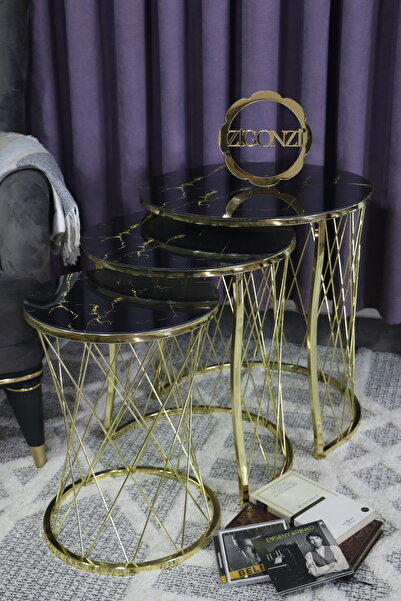 Zigonzi Gold Hasır C, Şimşek Desen, Zigon Sehpa