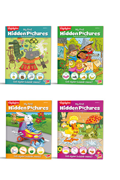 Dikkat Atölyesi Yayınları Highlights My First Hidden Pictures 3+ Yaş Ilk Gizl...
