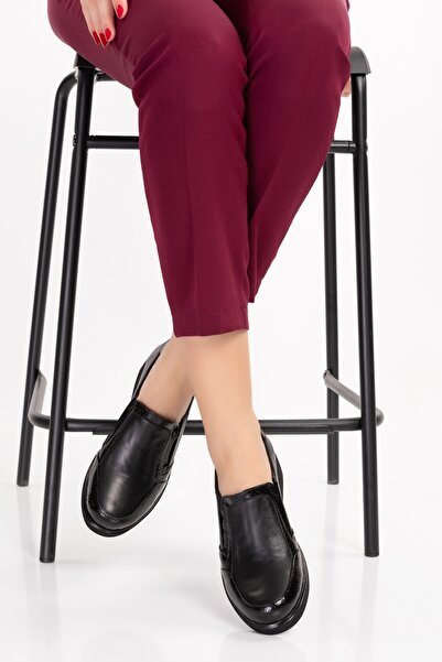 Gondol Hakiki Deri Anatomik Taban Lastikli Kolay Giyim Ayakkabı Tre.846