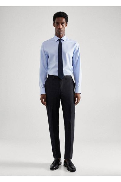 MANGO Man Slim Fit Stretch Υφασμάτινο Παντελόνι